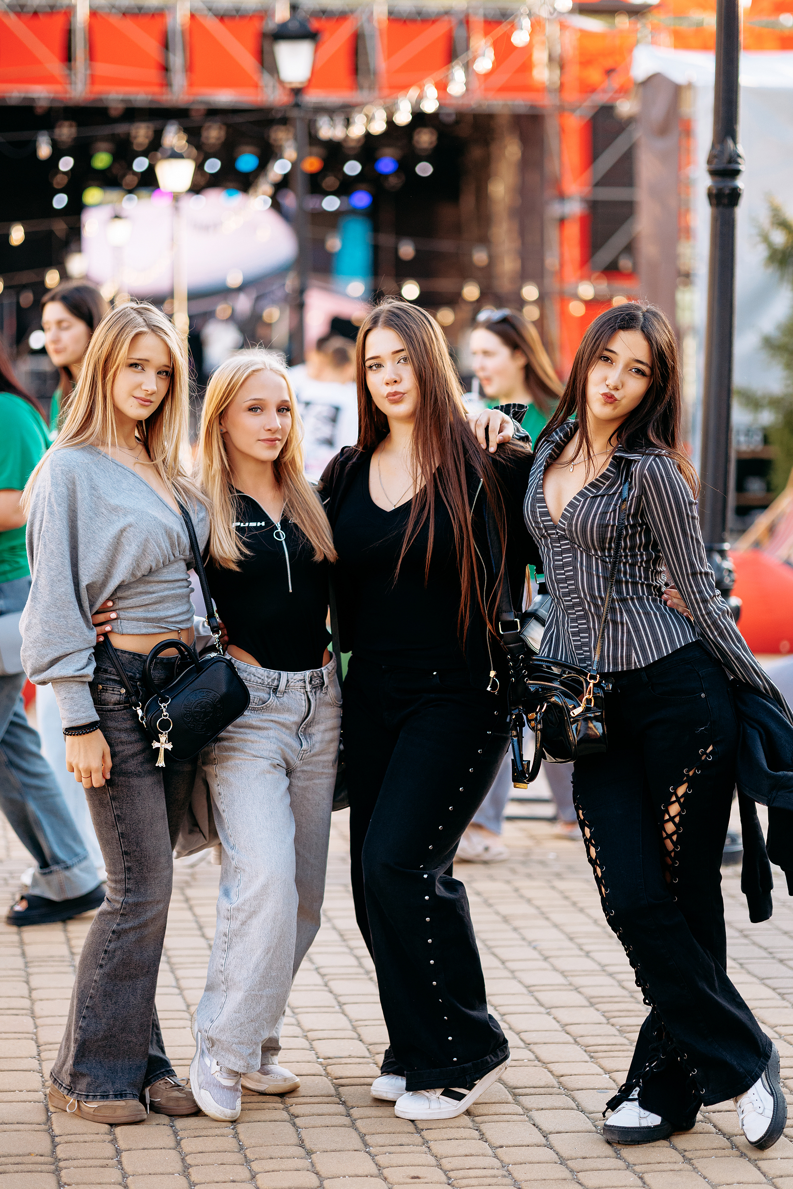 Custom cars and visitors at the KYIV CAR FEST show during ECHO FEST